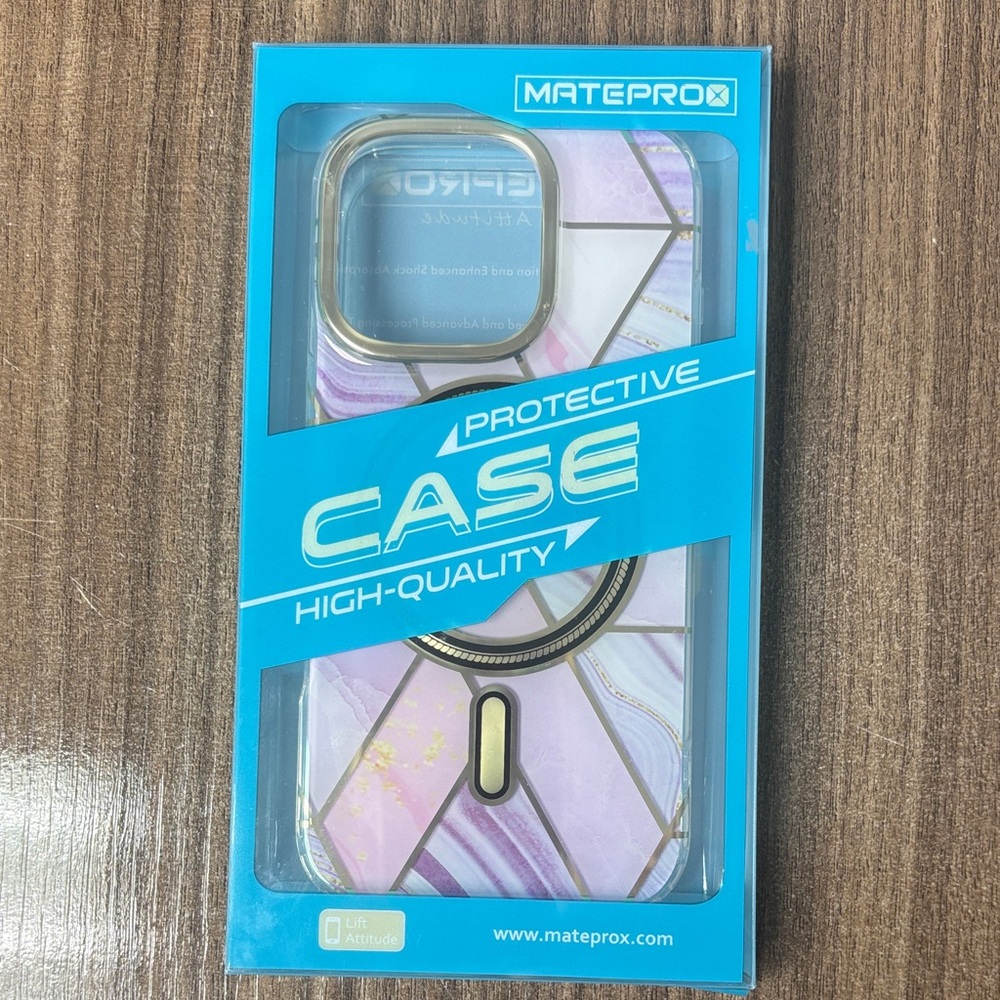 Purple and Gold Protective Phone Case